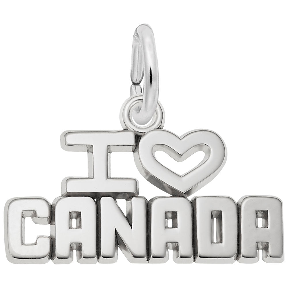 I Love Canada Charm - Celebrate Your Patriotism with Style 6133