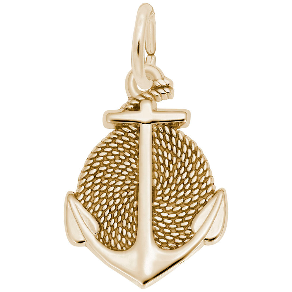 Rope Circle Anchor Charm - Nautical Jewelry for Sea Lovers 6140