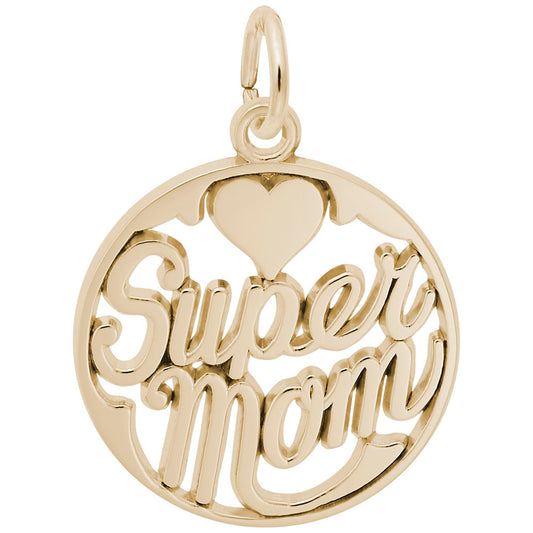 Super Mom Charm - Celebrate Motherhood with Unique Jewelry Gift 6146
