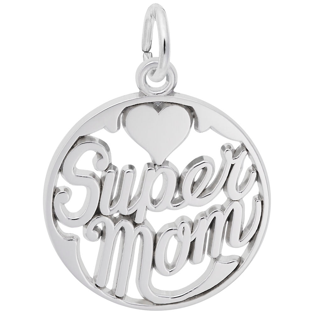 Super Mom Charm - Celebrate Motherhood with Unique Jewelry Gift 6146