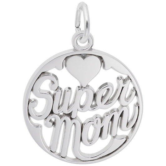 Super Mom Charm - Celebrate Motherhood with Unique Jewelry Gift 6146