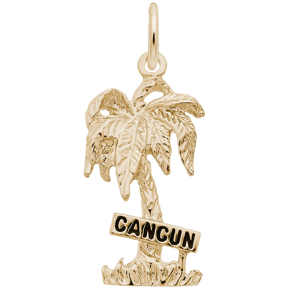 Charming Cancun Palm Tree Charm for Travel Lovers - Rembrandt 6154