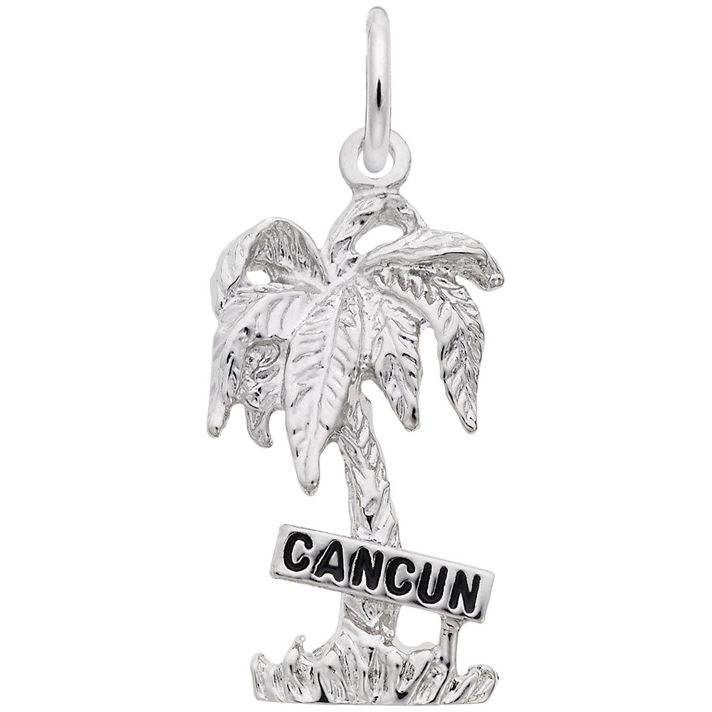 Charming Cancun Palm Tree Charm for Travel Lovers - Rembrandt 6154
