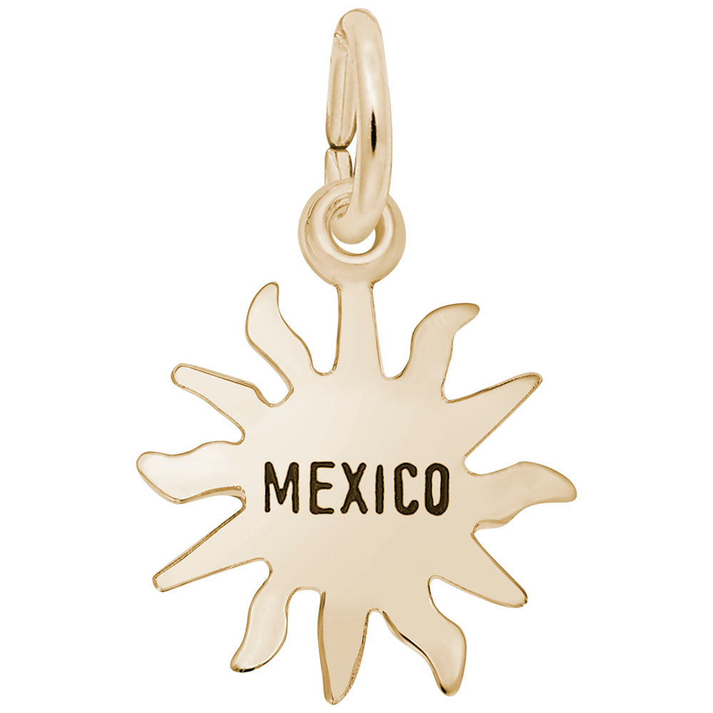 Mexico Sun Small Charm - Travel Jewelry for Adventure Lovers 6159