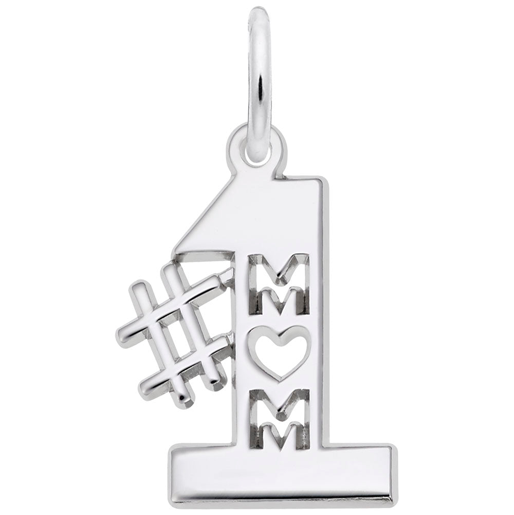 Number One Mom Charm - Celebrate Your Love with Rembrandt Charms 6179