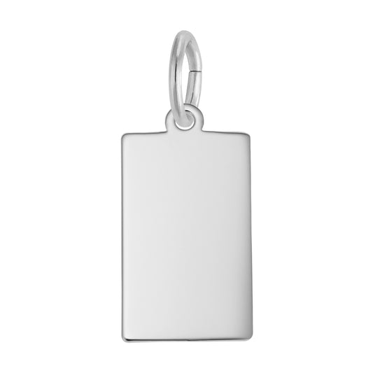 Small Rectangle Dog Tag Charm