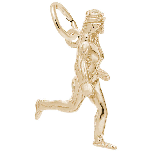 Running Jogger Charm for Sports Enthusiasts - Rembrandt Charms 6186