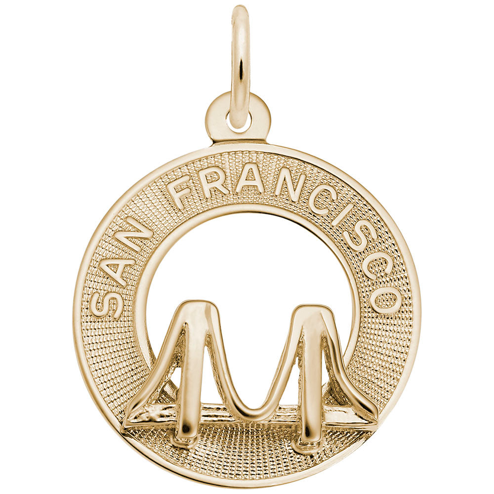 San Francisco Bridge Ring Charm - Travel Souvenir Jewelry 6192