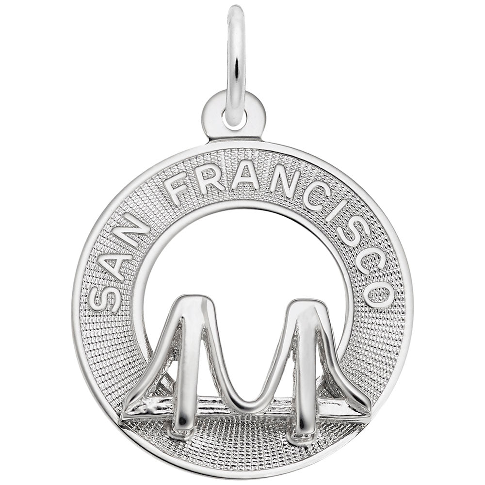 San Francisco Bridge Ring Charm - Travel Souvenir Jewelry 6192