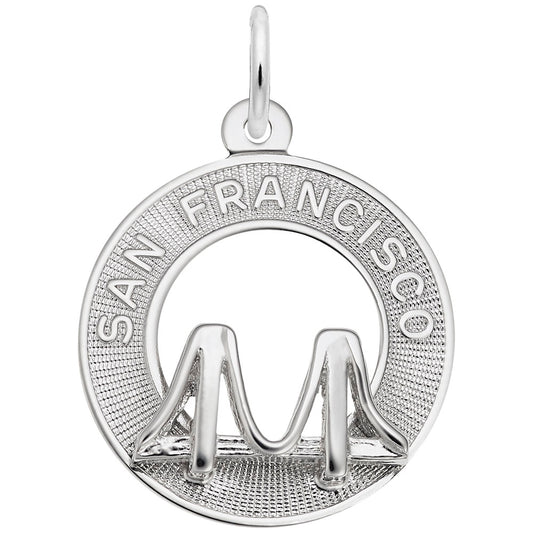 San Francisco Bridge Ring Charm - Travel Souvenir Jewelry 6192