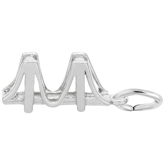 Small Golden Gate Bridge Charm - Travel Souvenir Jewelry Piece 6193