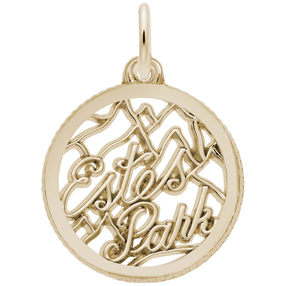 Estes Park Disc Charm - Colorado Travel Souvenir Jewelry 6199