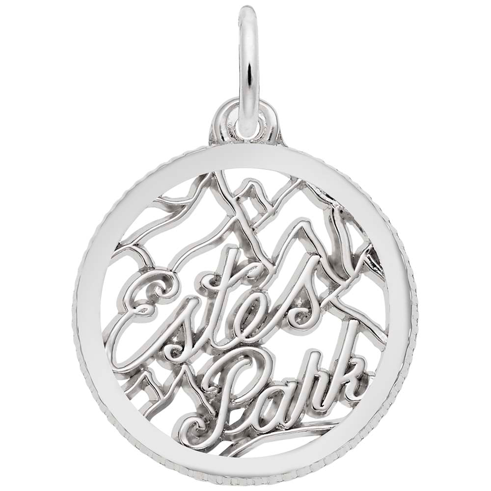Estes Park Disc Charm - Colorado Travel Souvenir Jewelry 6199