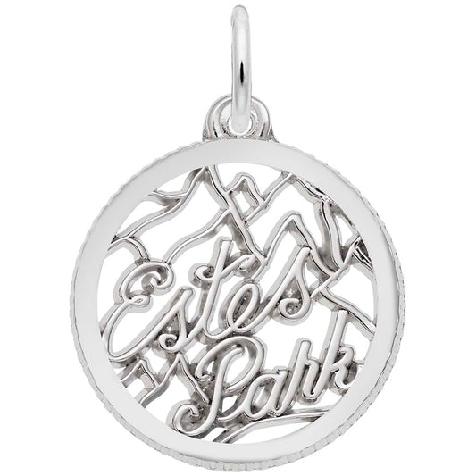 Estes Park Disc Charm - Colorado Travel Souvenir Jewelry 6199