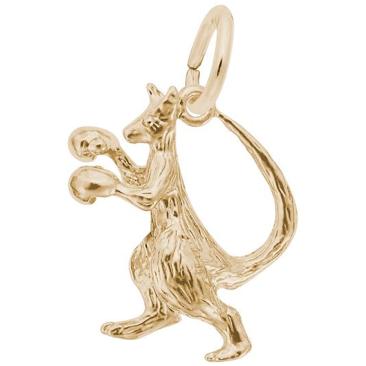Boxing Kangaroo Charm - Unique Animal Jewelry for Pet Lovers 6229