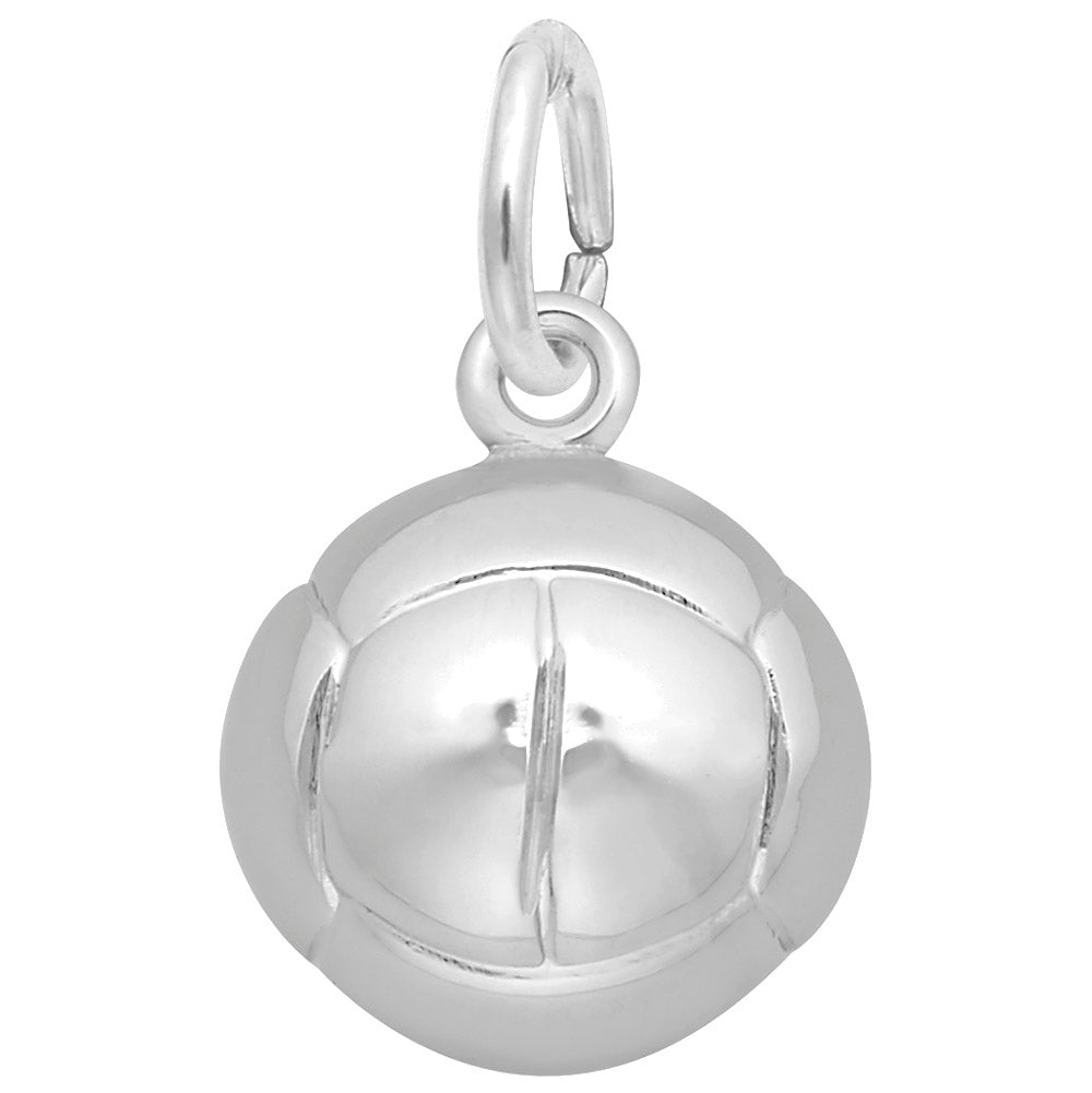 Volleyball Charm - Sterling Silver Sports Jewelry for Players 6232