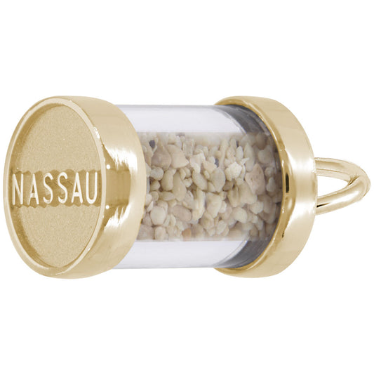Nassau Sand Capsule Charm - Unique Travel Island Keepsake 6241
