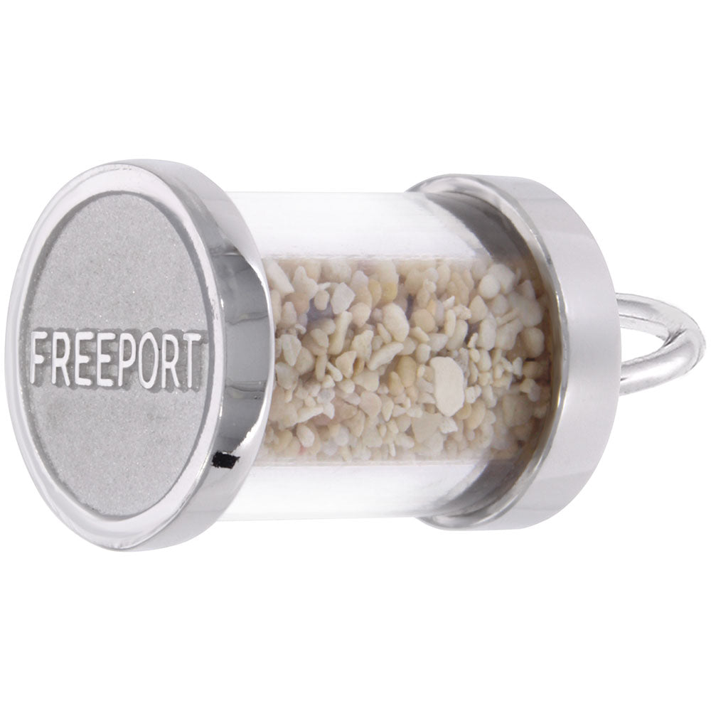 Freeport Sand Capsule Charm - Unique Travel Island Keepsake 6243