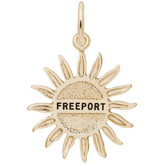 Freeport Sun Large Charm - Travel Island Jewelry for Adventurers 6244
