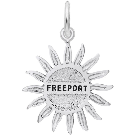 Freeport Sun Large Charm - Travel Island Jewelry for Adventurers 6244