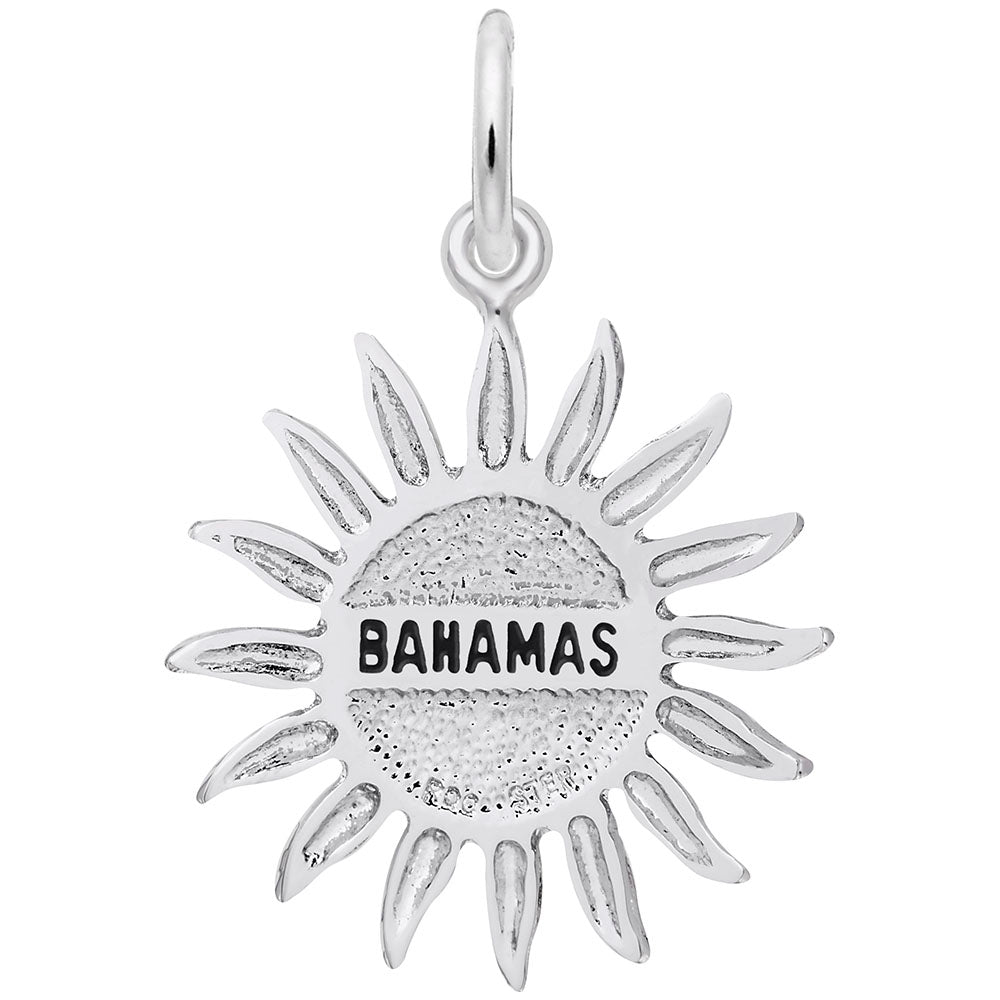 Bahamas Sun Large Charm - Tropical Island Travel Jewelry Gift 6249