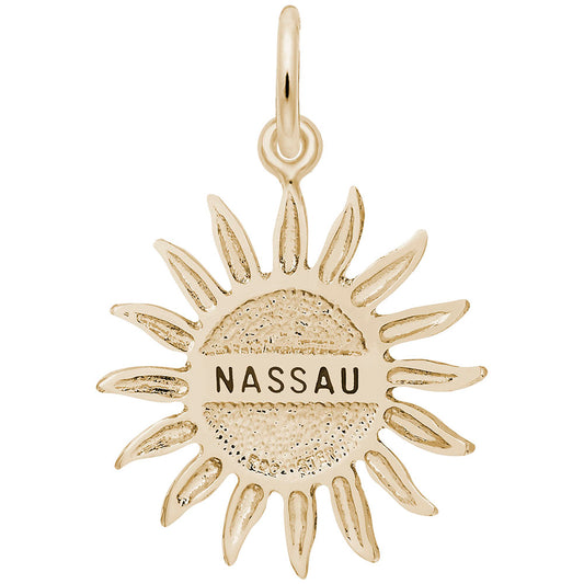 Nassau Sun Large Charm - Tropical Island Travel Jewelry 6253