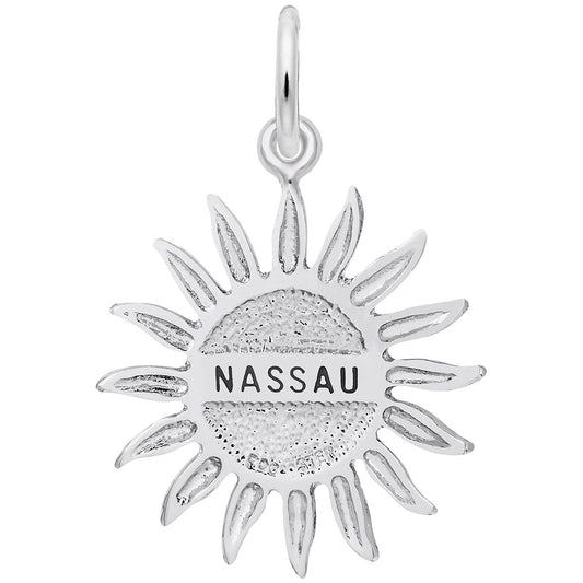 Nassau Sun Large Charm - Tropical Island Travel Jewelry 6253