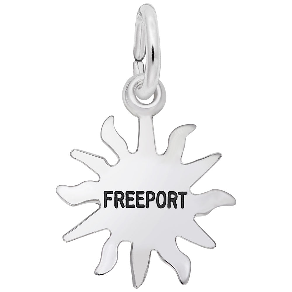 Freeport Sun Small Charm - Travel Island Jewelry for Adventurers 6262