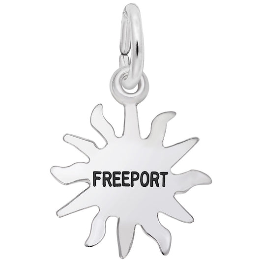 Freeport Sun Small Charm - Travel Island Jewelry for Adventurers 6262