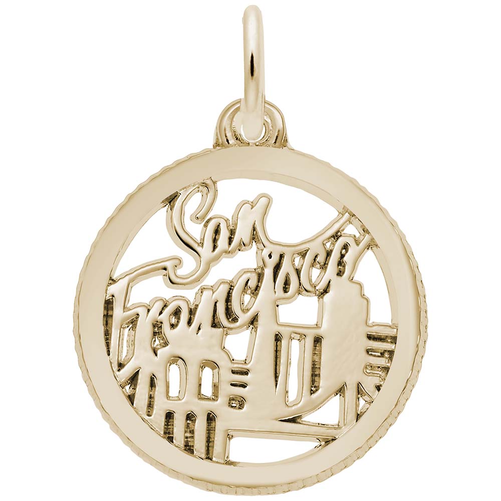 San Francisco Disc Charm - Travel Souvenir Jewelry for Adventurers 6263