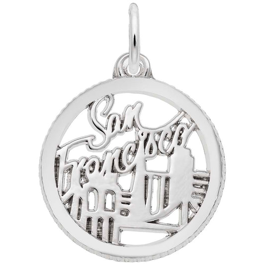 San Francisco Disc Charm - Travel Souvenir Jewelry for Adventurers 6263