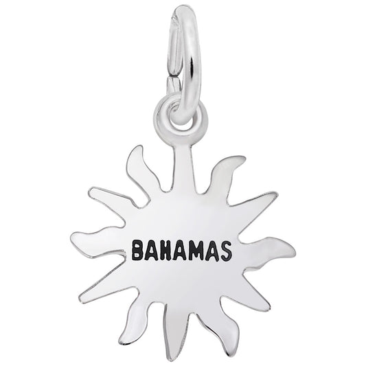 Bahamas Sun Small Charm - Tropical Island Jewelry for Travelers 6271