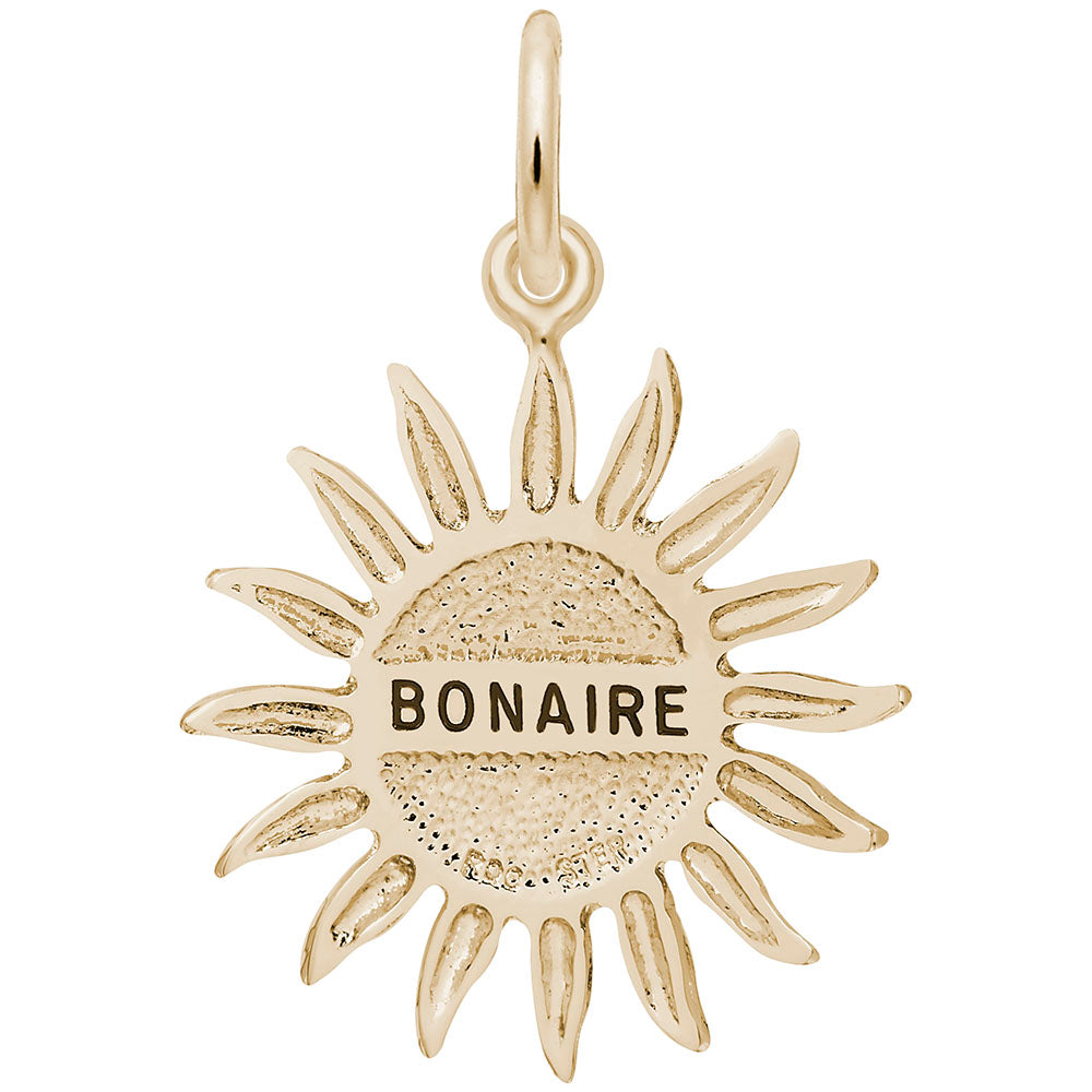 Bonaire Sun Large Charm - Tropical Island Jewelry for Travelers 6272