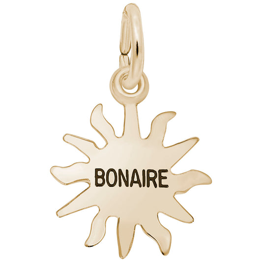 Bonaire Sun Small Charm - Tropical Island Travel Jewelry 6273