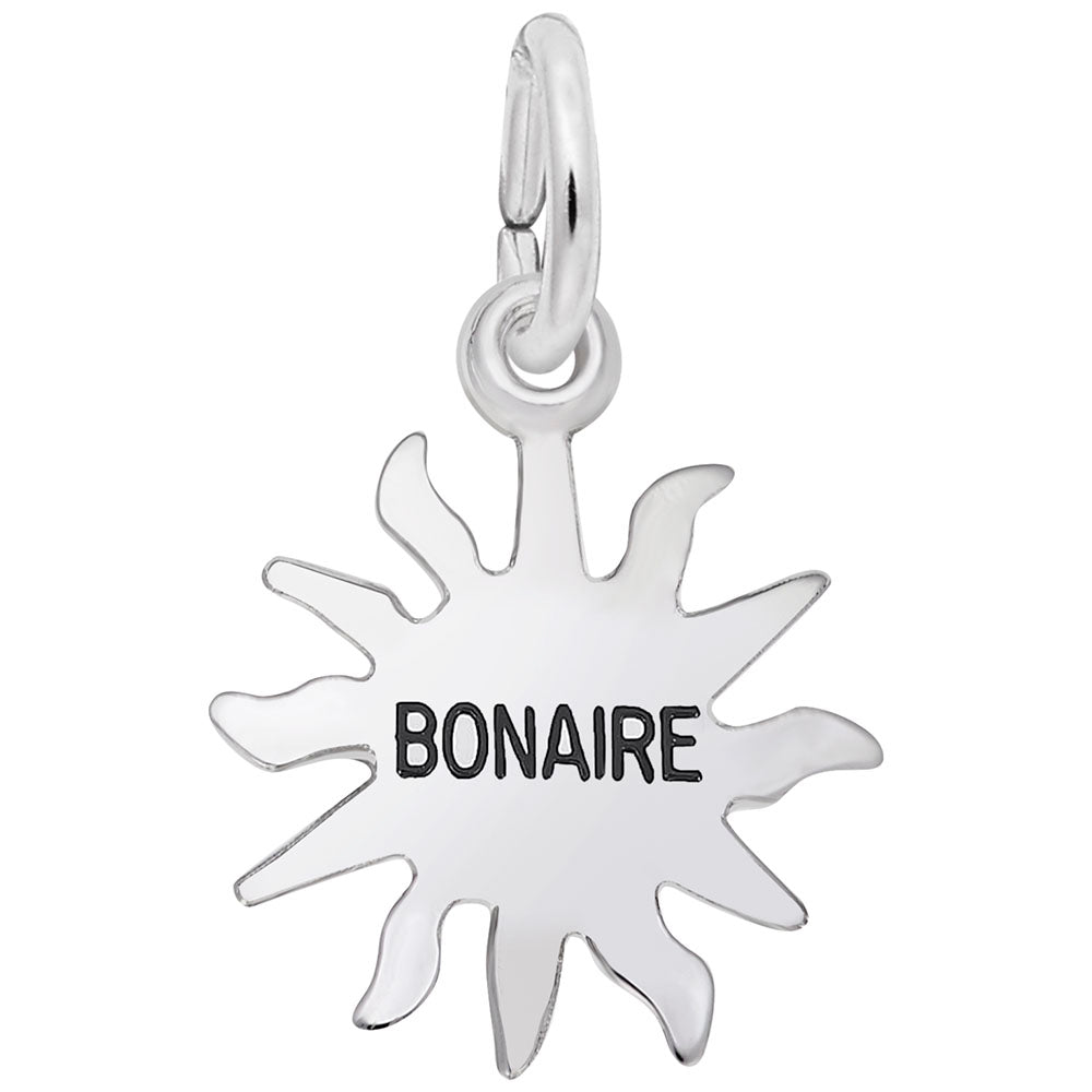 Bonaire Sun Small Charm - Tropical Island Travel Jewelry 6273