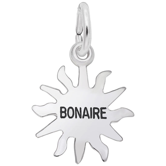 Bonaire Sun Small Charm - Tropical Island Travel Jewelry 6273