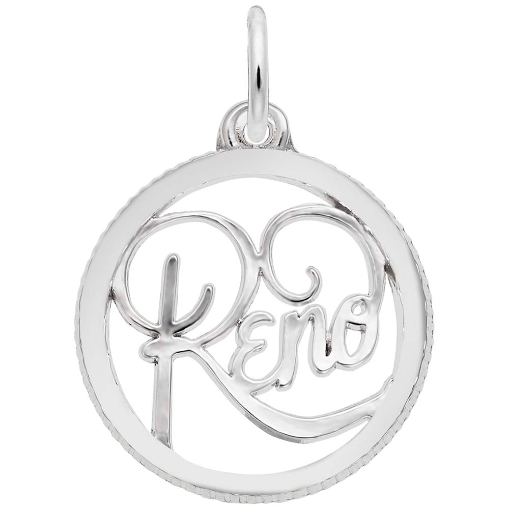 Reno Disc Charm - Travel Souvenir Jewelry for Nevada Lovers 6287