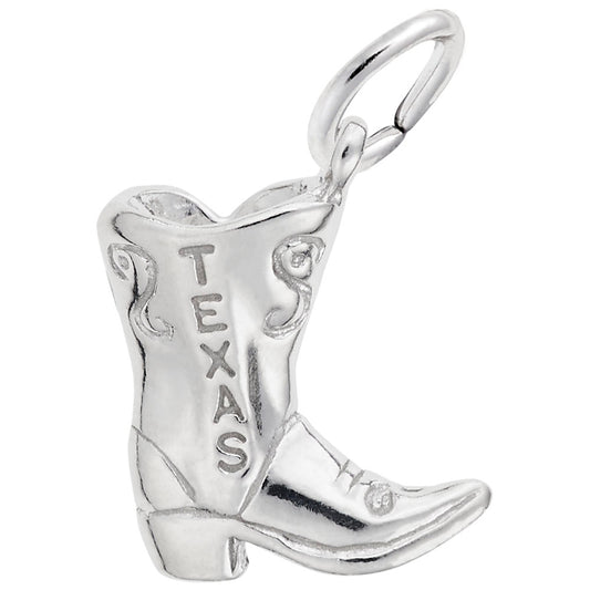 Texas Cowboy Boot Charm - Travel Souvenir Jewelry for Adventurers 6291