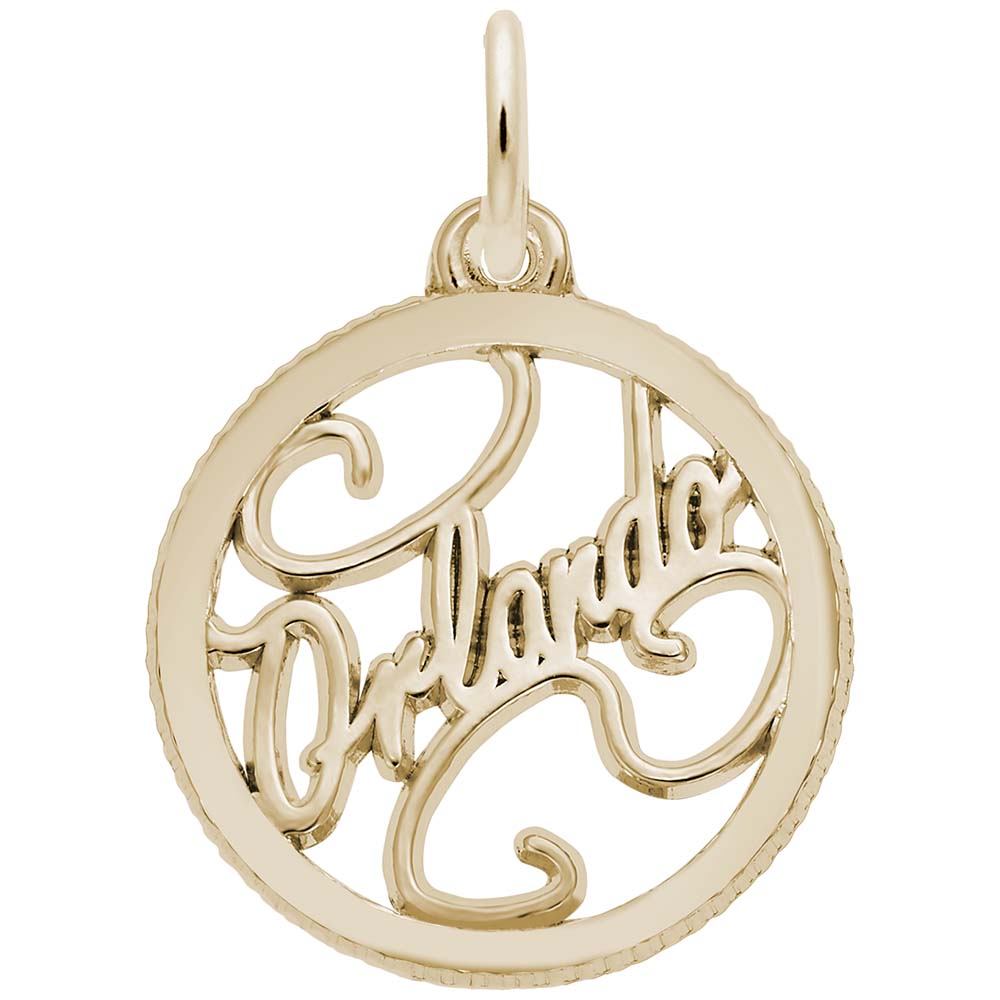 Orlando Disc Charm - Travel Souvenir for Florida Adventures 6294