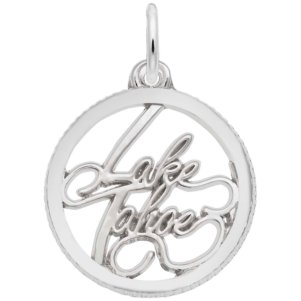 Lake Tahoe Disc Charm - Travel Souvenir Jewelry for Adventurers 6298