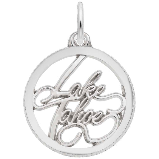 Lake Tahoe Disc Charm - Travel Souvenir Jewelry for Adventurers 6298