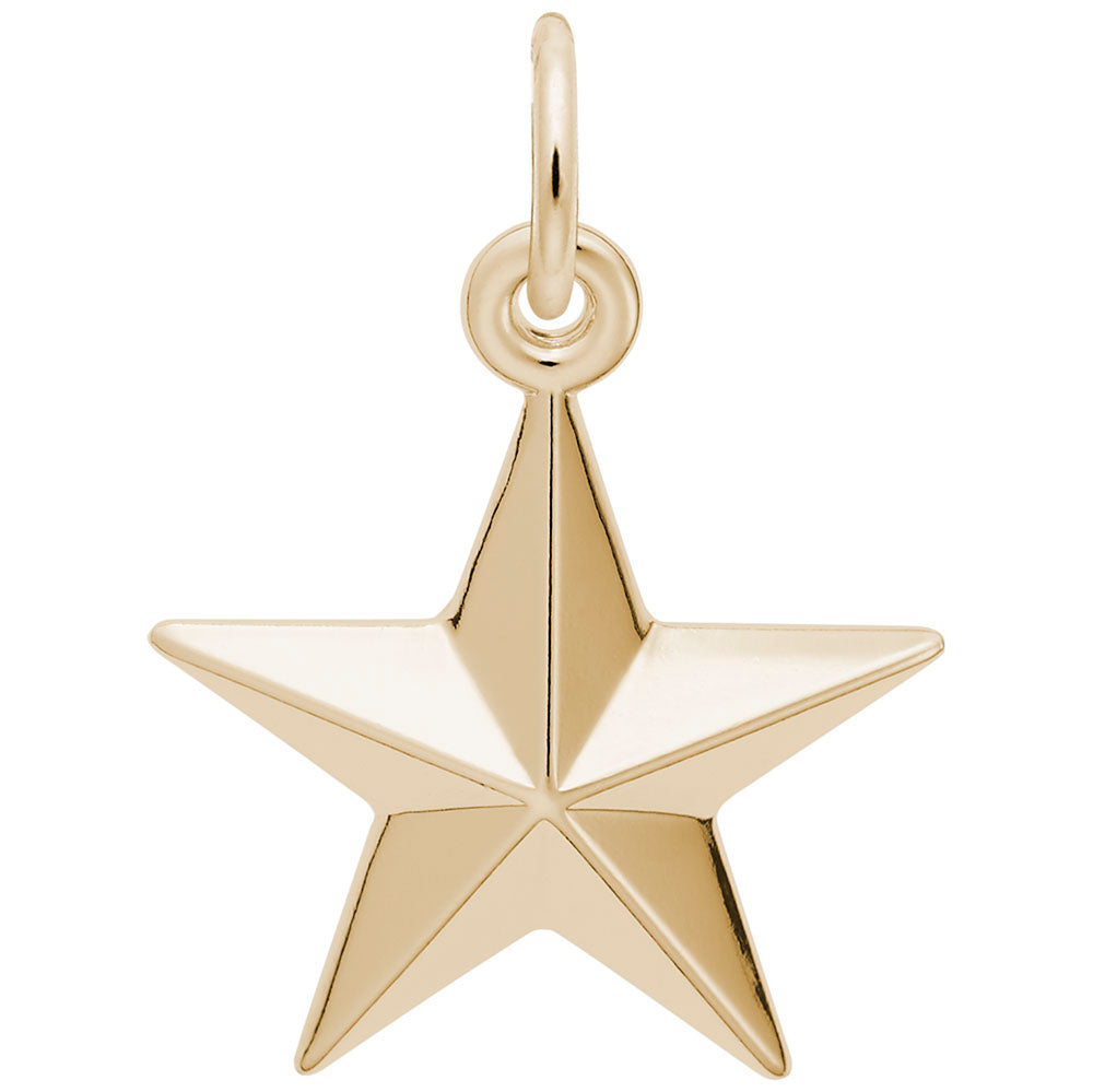Personalized Star Charm Award - Custom Engraved Jewelry Gift 6305