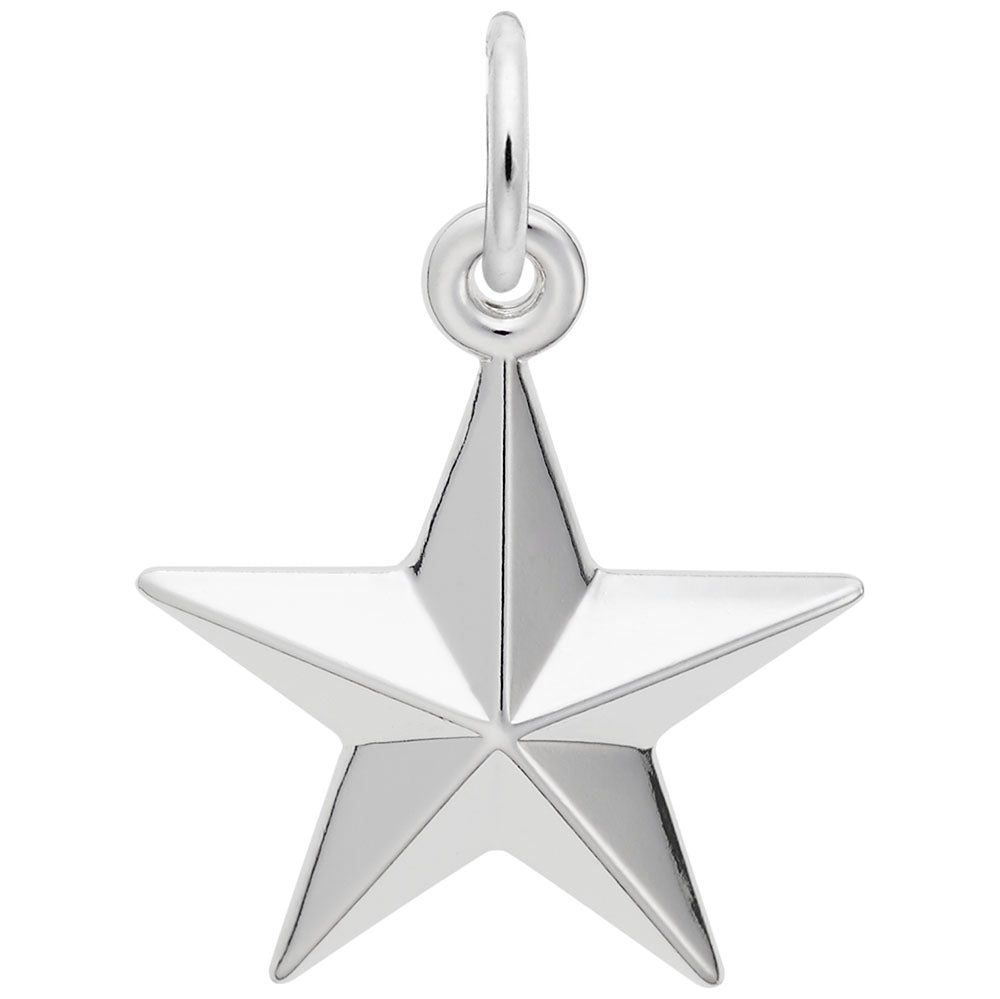 Personalized Star Charm Award - Custom Engraved Jewelry Gift 6305