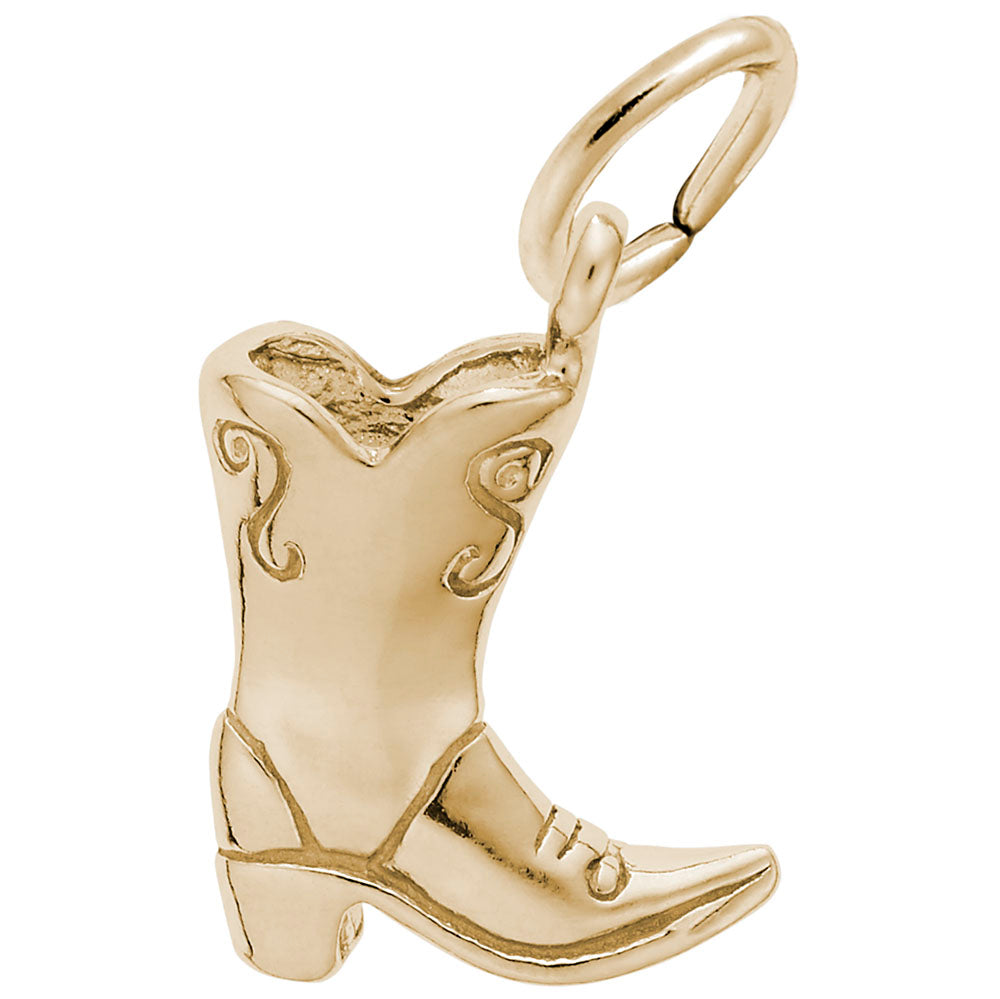 Charming Cowboy Boot Pendant - Perfect for Dance & Music Lovers 6312