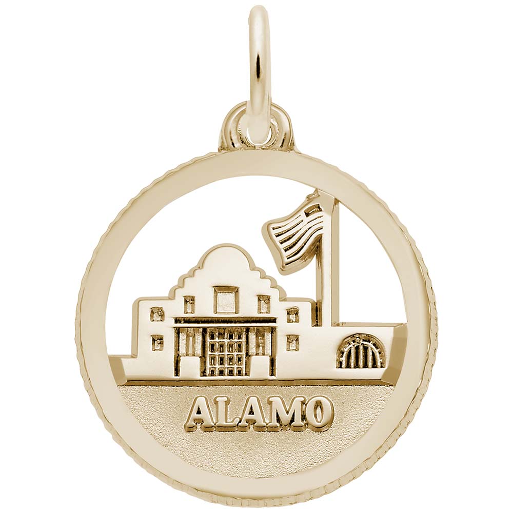Alamo Disc Charm - Travel Souvenir Jewelry for Adventure Lovers 6322