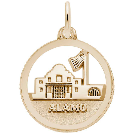 Alamo Disc Charm - Travel Souvenir Jewelry for Adventure Lovers 6322