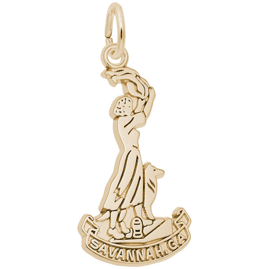 Savannah Waving Girl Charm - Travel Souvenir from Georgia 6348