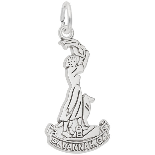 Savannah Waving Girl Charm - Travel Souvenir from Georgia 6348