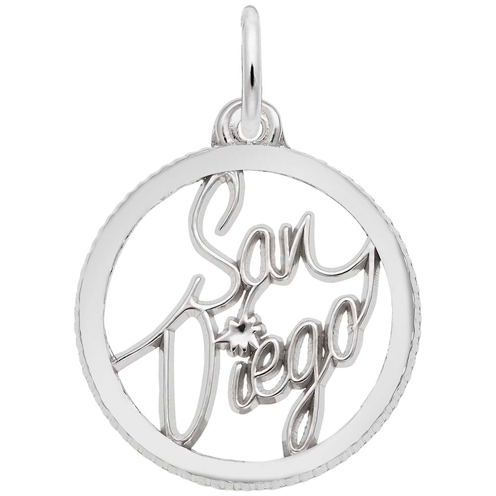 San Diego Disc Charm - Travel Souvenir Jewelry for Adventurers 6355