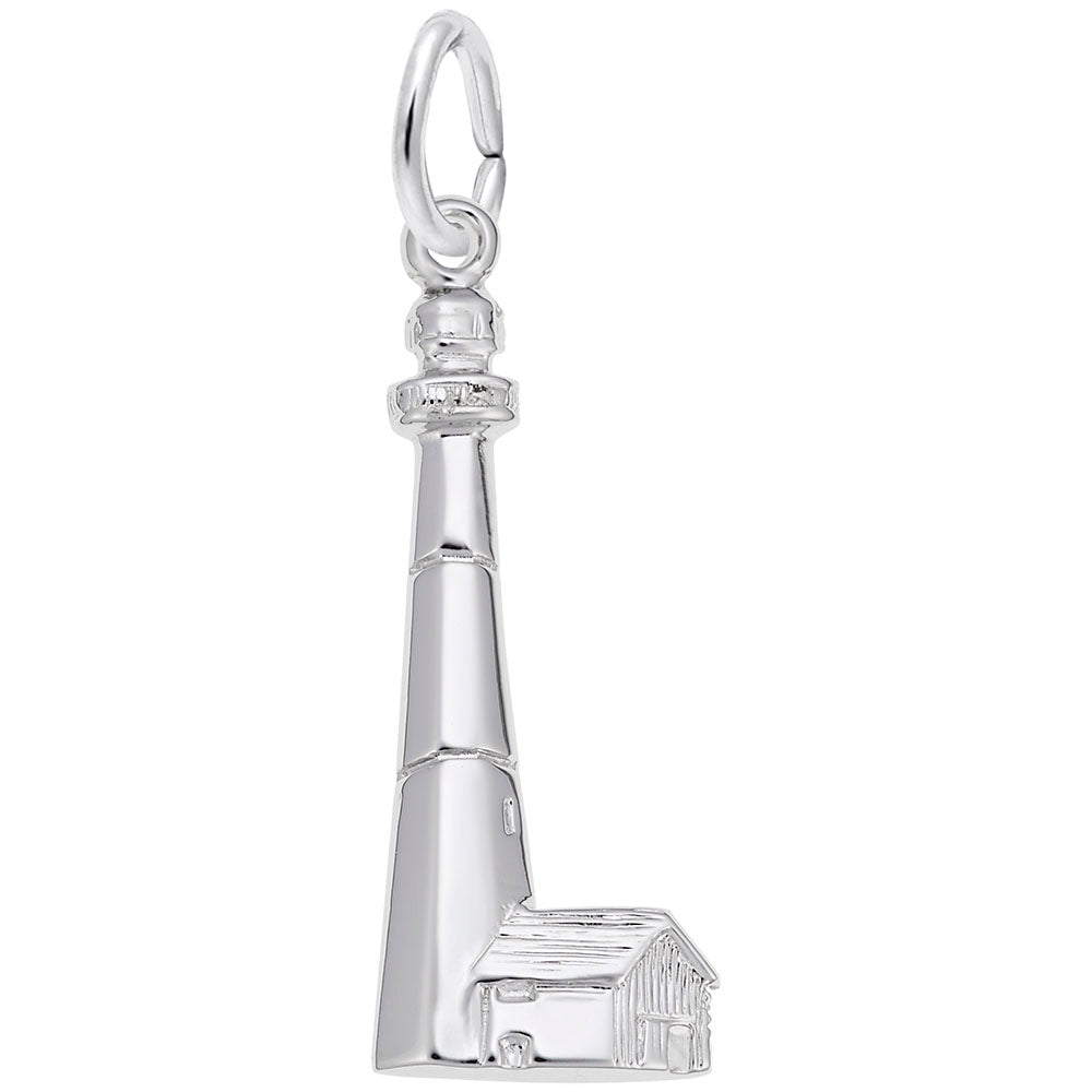 Tybee Island Lighthouse Charm - Nautical Jewelry for Ocean Lovers 6366